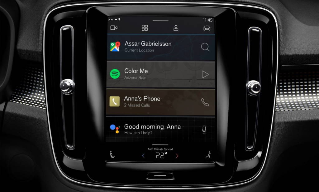 Volvo XC40 Automotive OS Android Googe carros