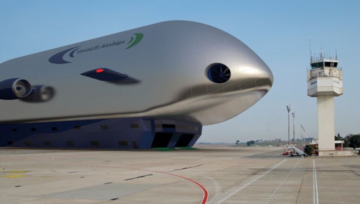 Imagem do novo Zepelim que quer ser a escolha de moderna aeronave a energia solar