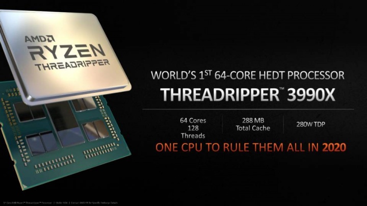 AMD Ryzen Threadripper 3990X com 64 cores confirmado para 2020