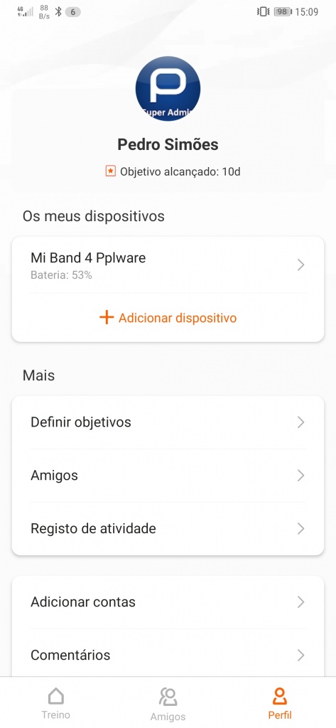Mi Band 4 Xiaomi smartband português atualização