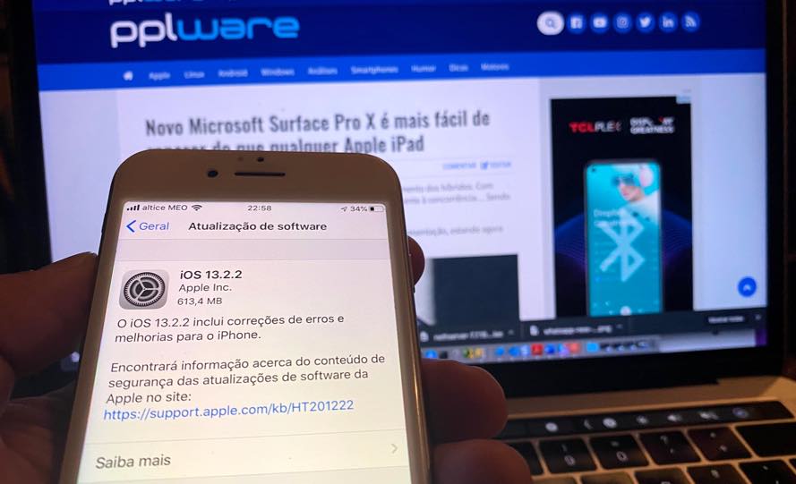 Apple corrige bug na gestão da RAM nos iPhones! iOS 13.2.2 já disponível