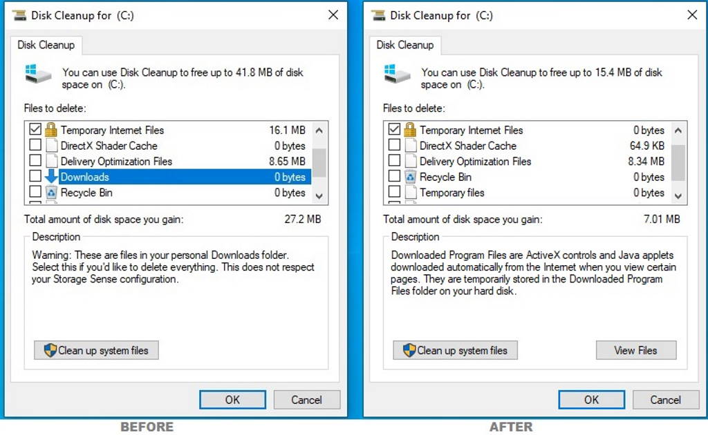 Windows 10 Microsoft pasta descargas limpar
