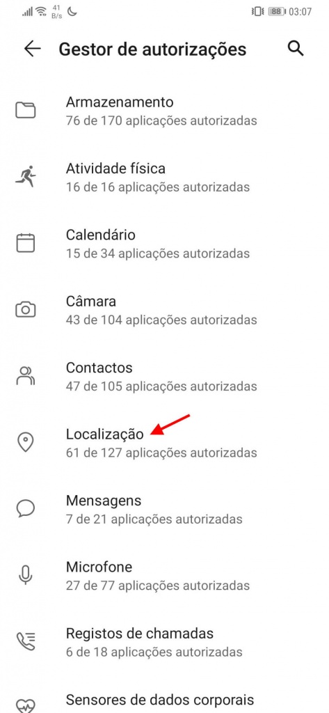Android 10 permissões localização Google privacidade