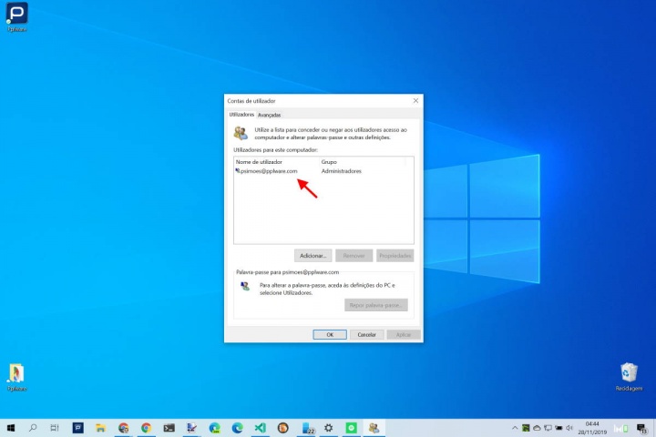 Windows 10 mudar nome utilizador