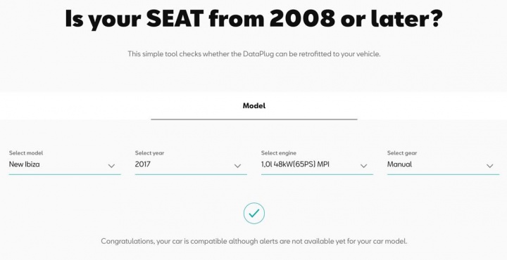 Tem um SEAT posterior a 2008? Marca está a oferecer DataPlug