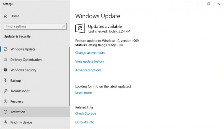 Windows 10 Microsoft atualização 1909 1809