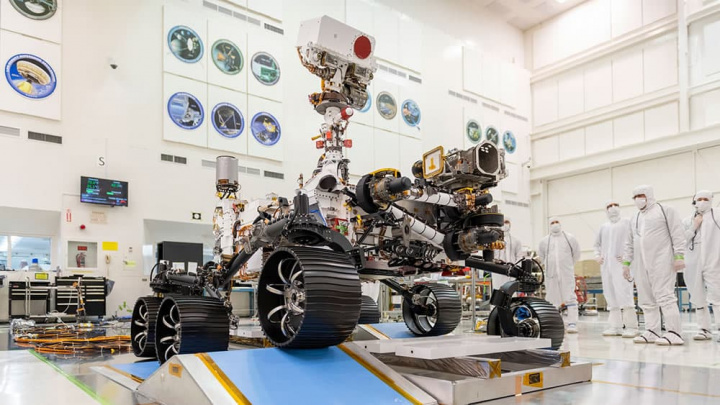 Imagem rover da NASA Mars 2020 para missão a Marte
