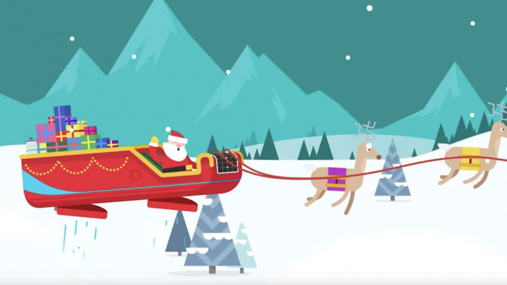 O Google mostra-lhe o Pai Natal a chegar à sua cidade