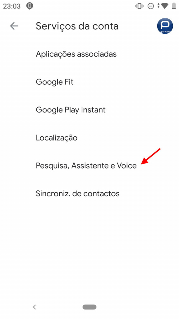 Assistente Google Android smartphone voz