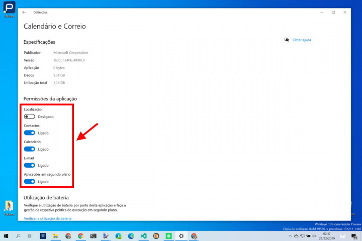 Windows 10 permissões apps controlar privacidade
