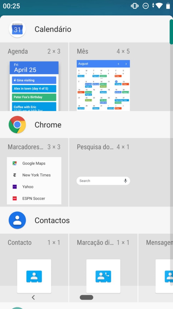 Android Google pesquisar barra Chrome