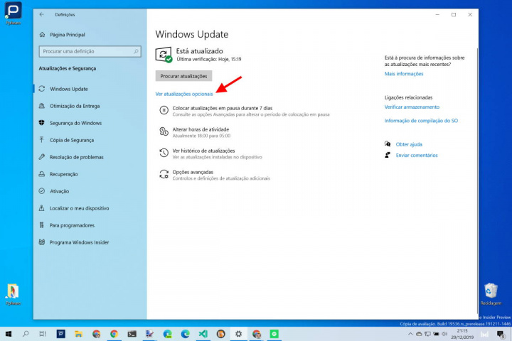 Windows 10 drivers Microsoft atualização novidade