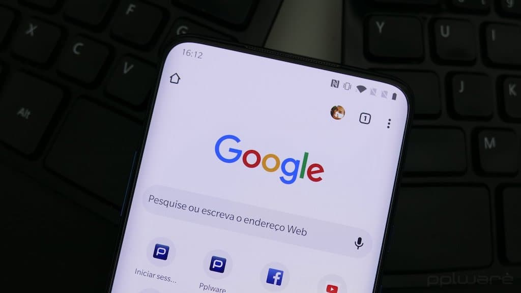 Ative a barra de navegação oculta no Chrome para Android
