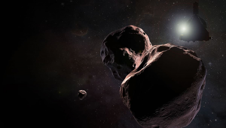 Imagem ilustrativa de asteroide a passar perto da Terra
