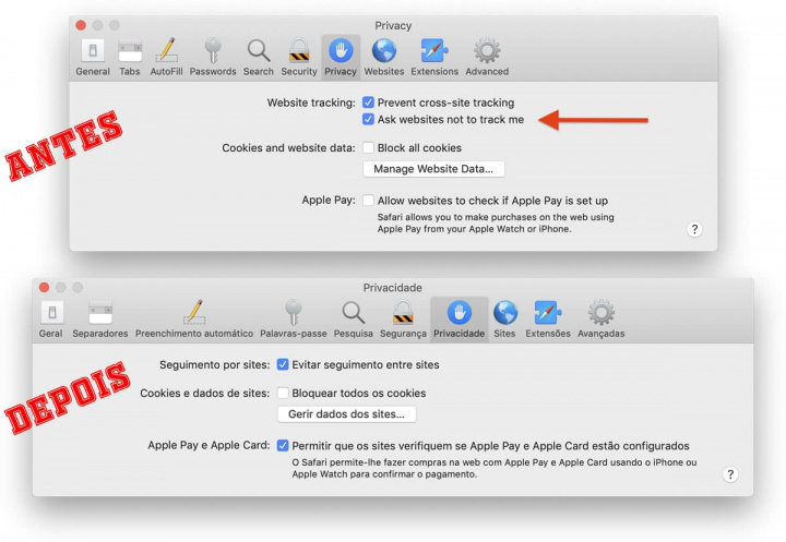 Imagem de funcionalidade que configurava uma falhas de segurança no Safari da Apple