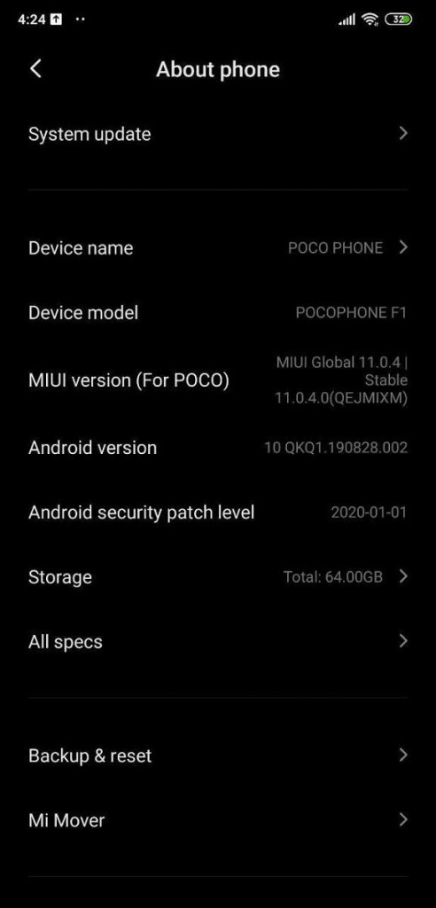 Pocophone MIUI 11 Android 10 Xiaomi smartphones