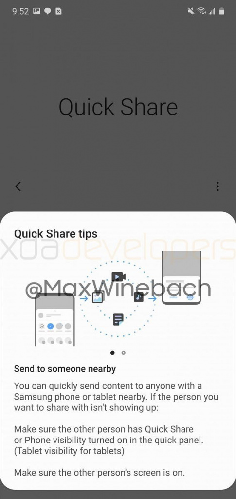 Quick Share Samsung Galaxy smartphones AirDrop