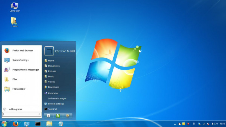 Quer um sistema com a "cara chapada" do Windows 7?