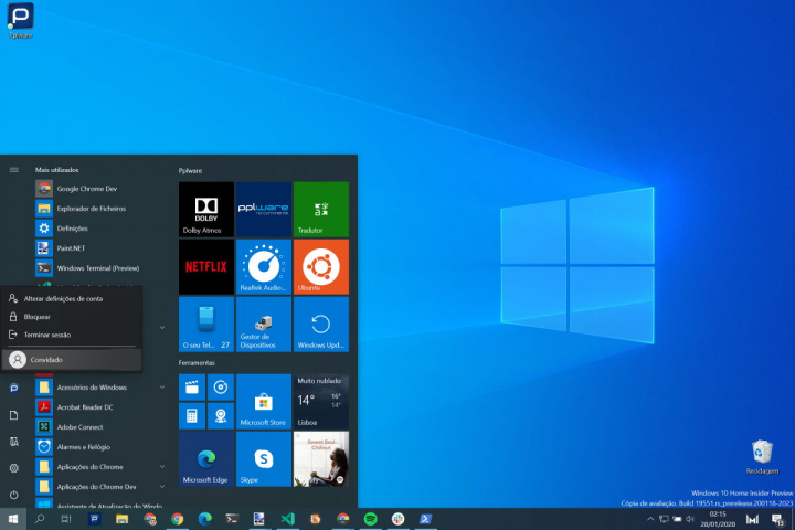 convidado Windows 10 conta Microsoft emprestar