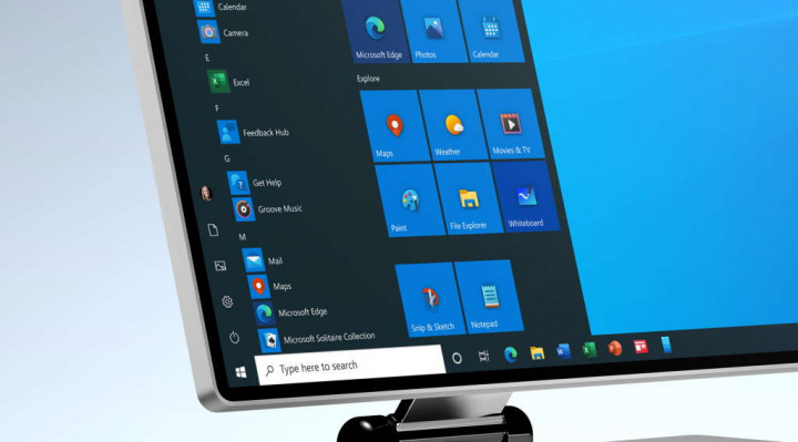 Windows 10 Menu Iniciar Microsoft atualização cores