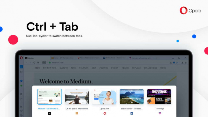 Opera WorkSpaces Sidebar browser novidades