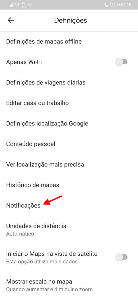 Google Maps avaliação Android alertas