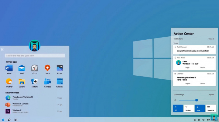 Imagem de concept do Windows 11