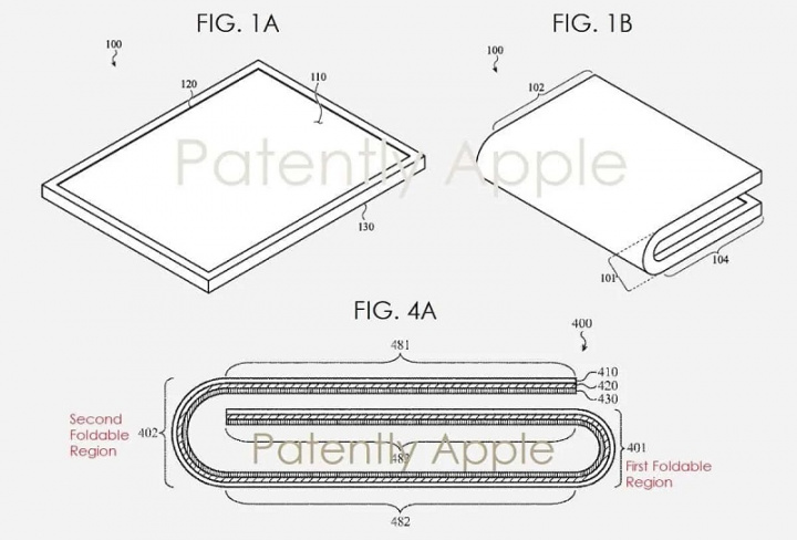 Patente da Apple de equipamento dobrável 