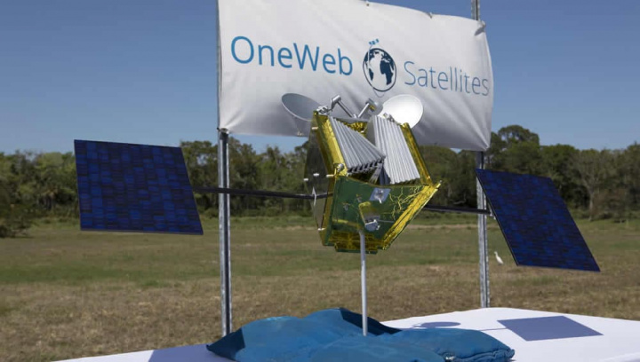 Imagem dos satélites OneWeb para enviar para o Espaço