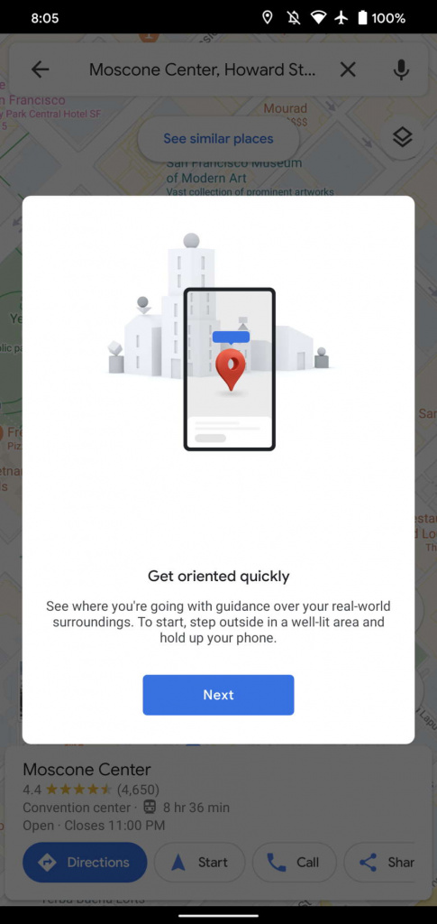 Google Maps Live View novidade pesquisa navegação