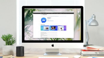 Imagem Mac com Messenger do facebook