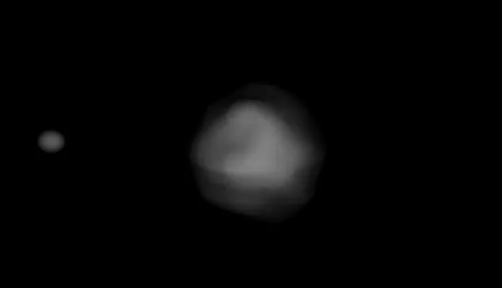 Imagem asteroide Didymos que a NASA quer desviar da sua rota