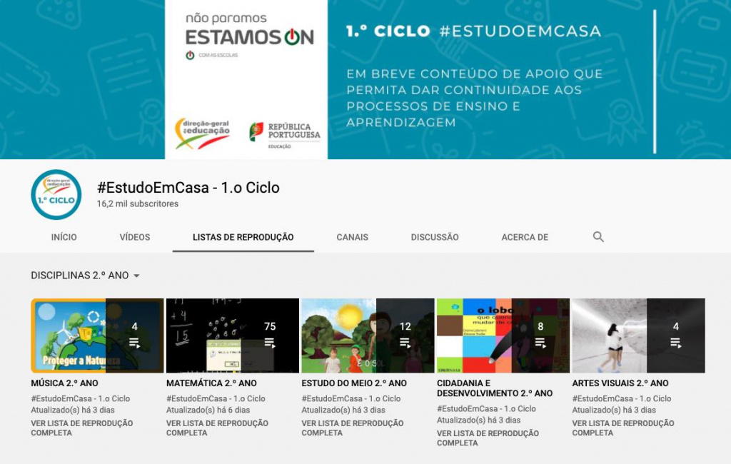 Aulas: 3.º período começa hoje! Canais do YouTube já disponíveis