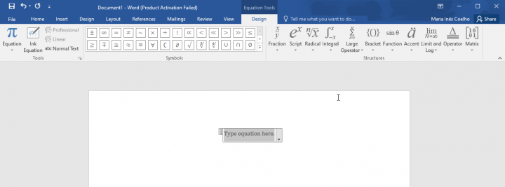 Microsoft Word - Escrever equações