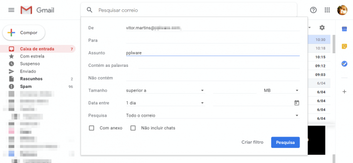 Gmail: Como utilizar a pesquisa avançada para encontrar um email