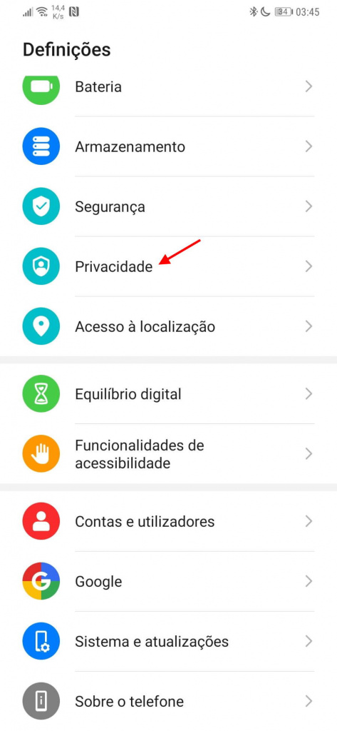 Android publicidade dirigida privacidade Google