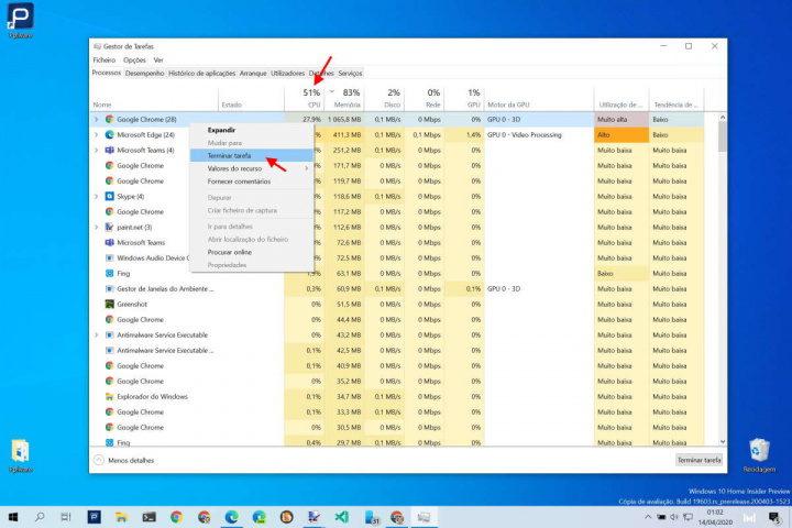 Windows 10 desempenho rápido utilizadores aplicações