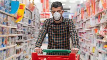 Imagem de como os supermercados podem propagar o novo coronavírus