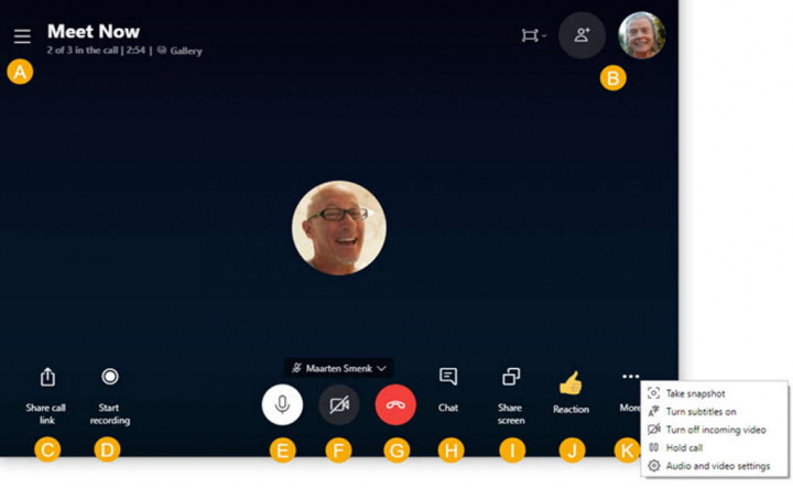 Skype Meet Now conta reunião instalado