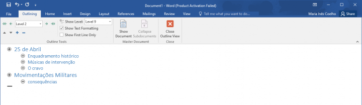Microsoft Word - Criar um rascunho