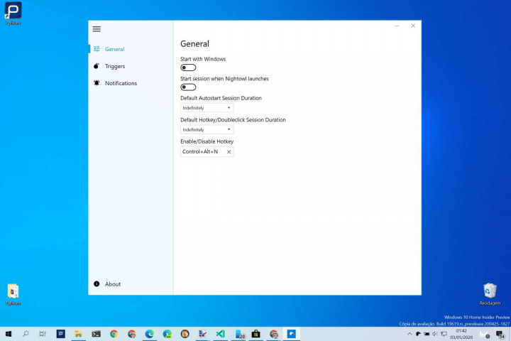 Windows 10 acordado NightOwl Microsoft app