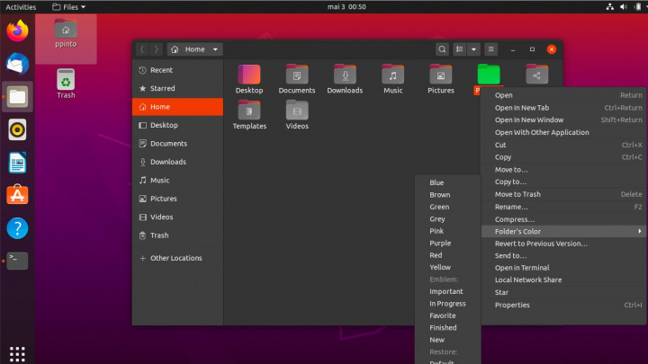 Pastas coloridas no Ubuntu! Saiba como com a ferramenta "Folder Color"