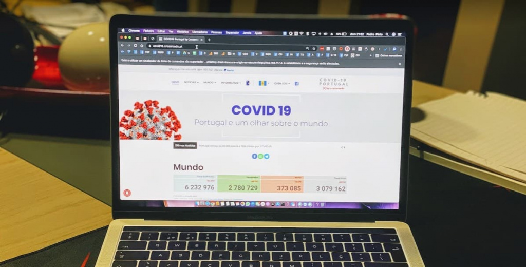 COVID-19 by Crossroads: Provavelmente o melhor site em PT com estatísticas