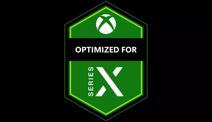Imagem etiqueta Microsoft para jogos otimizados para a Xbox X
