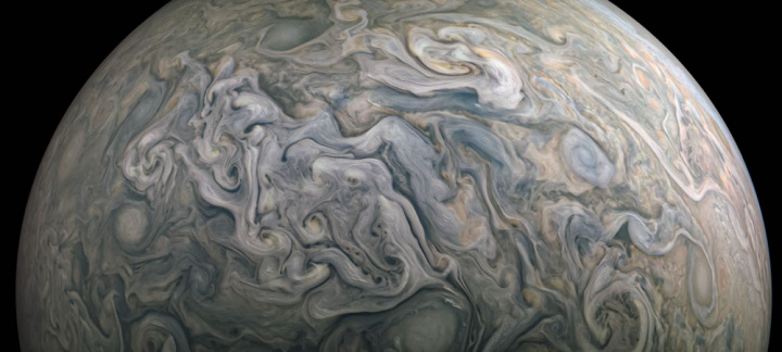 Nuvens do gigante Júpiter