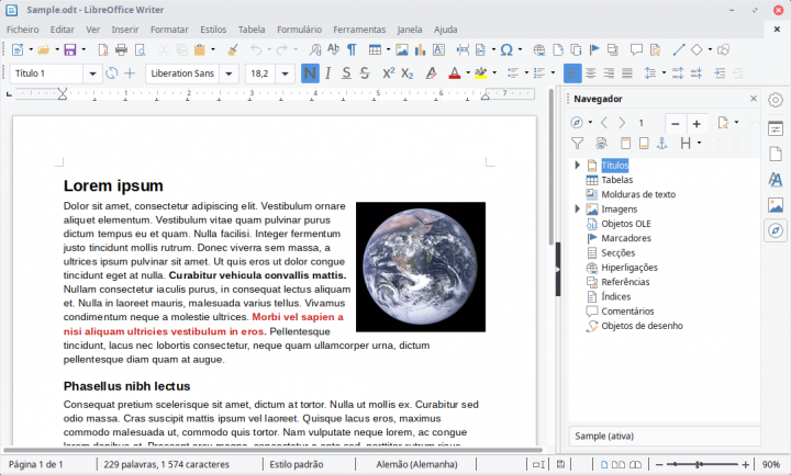 Writer do LibreOffice