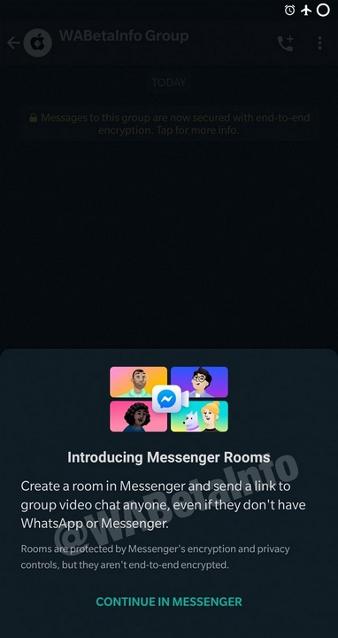 Rooms do Facebook já chegou ao WhatsApp Beta para Android