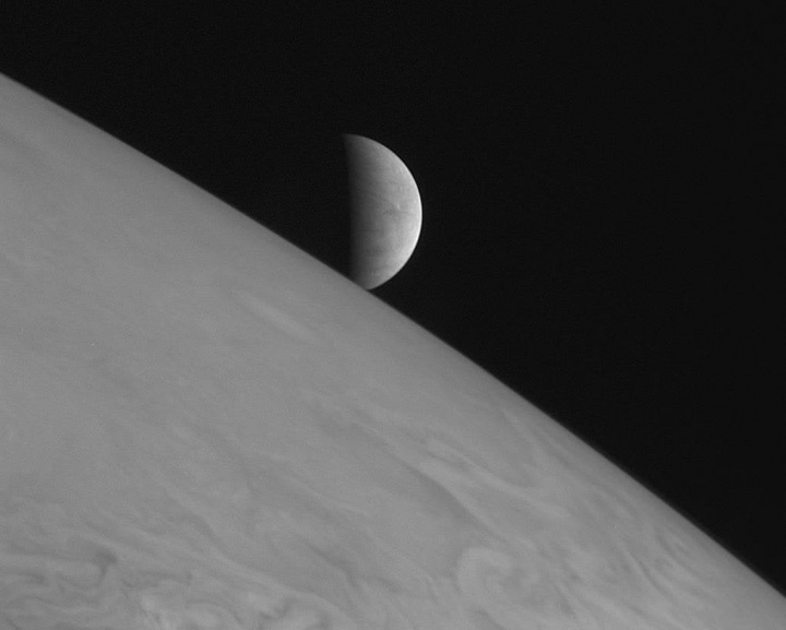 Imagem da Europa a partir de Júpiter