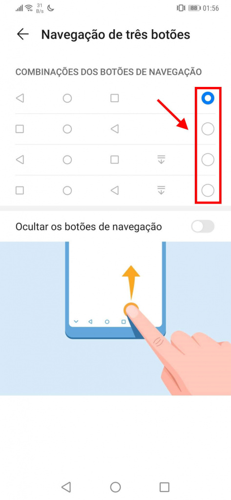 Android 10 gestos controlo ativar Google