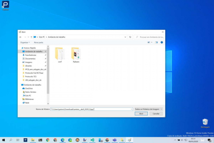 Windows 10 copiar menu contexto rapidamente